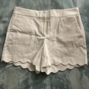Talbots Scalloped Shorts White
